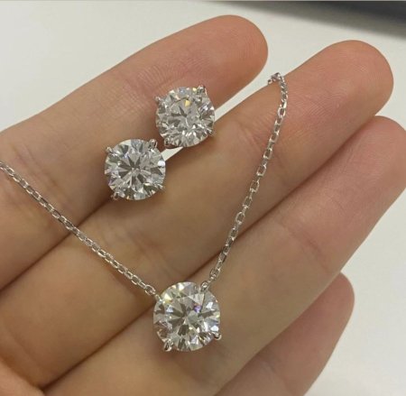 طقم الماس "رقيق" 3ct